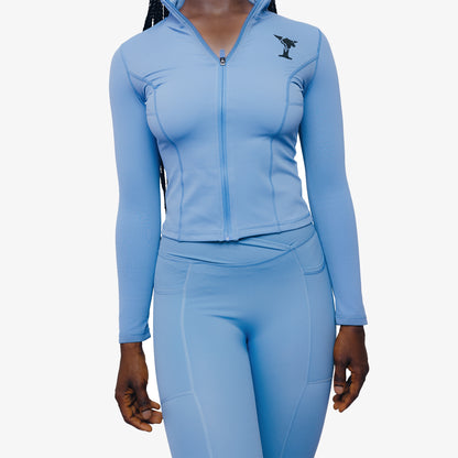 L'enigme Dina Jacket – Versatile Slim-Fit Zip-Up Layer for Gym, Errands & Casual Athleisure