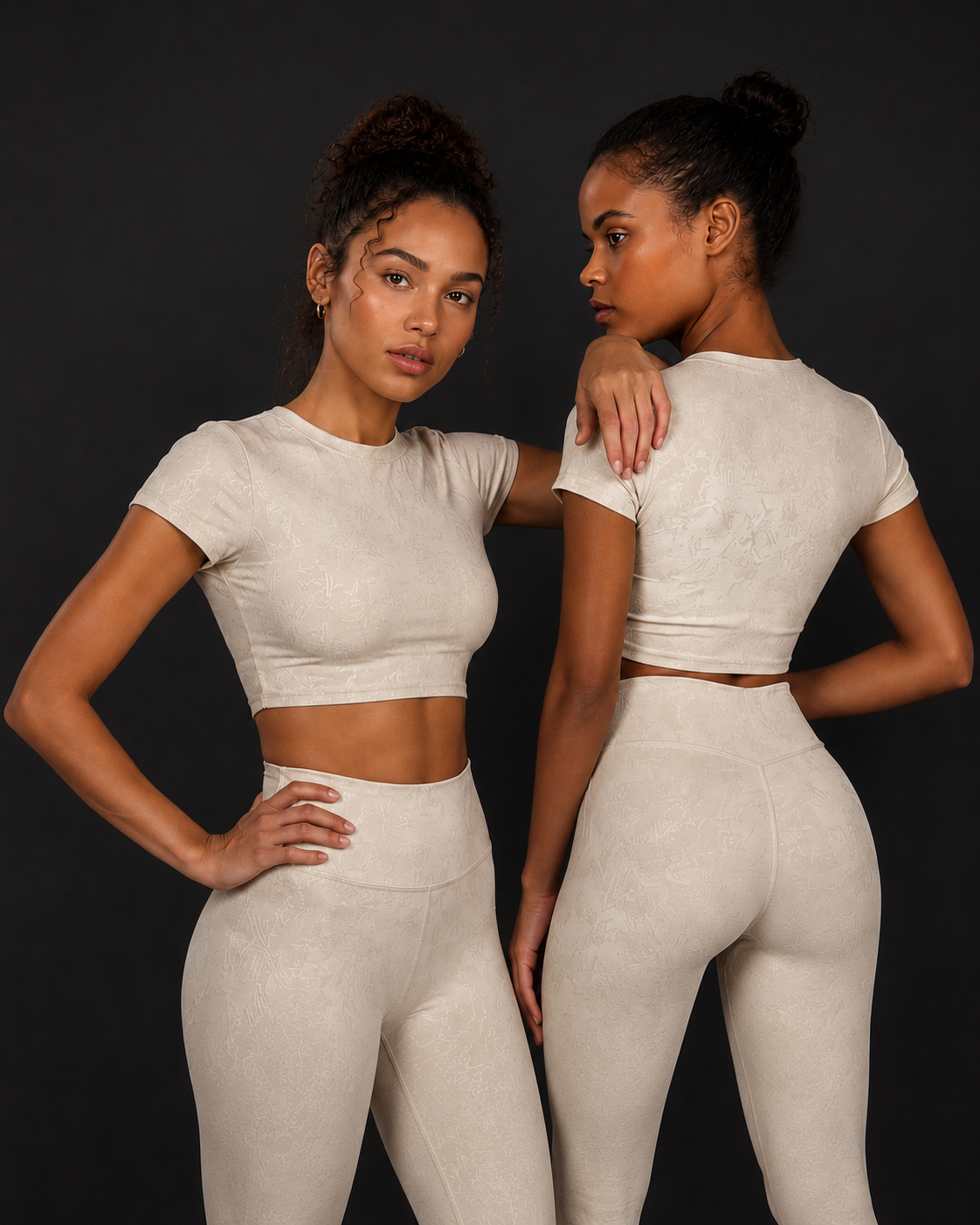 Premium women's activewear set – sculpting leggings and jacket for gym and everyday wear