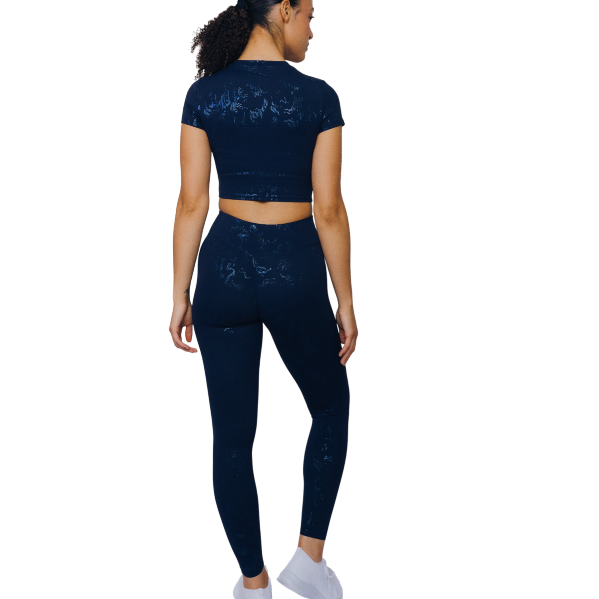 Lora Embossed Pants – Premium Embossed Texture Leggings for Squat-Proof Support & All-Day Comfort | L'enigme