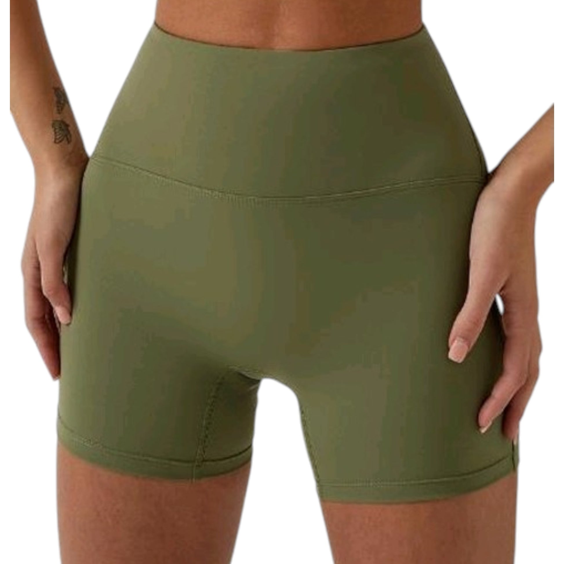 Pamela Bike Shorts – Seamless High-Waist Sculpting Shorts, front view