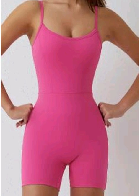 Seamless sleeveless yoga Romper